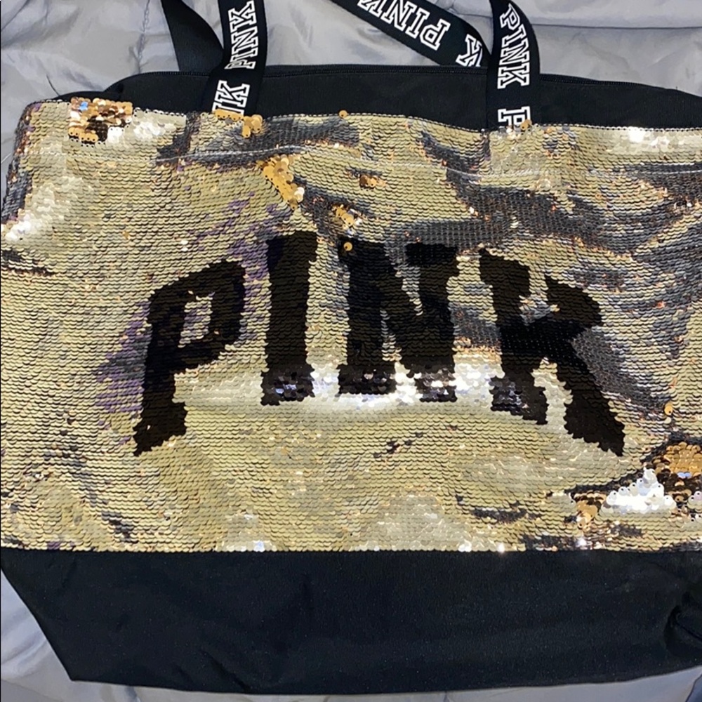 pink sequence bag